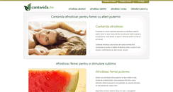 Desktop Screenshot of cantarida.ro